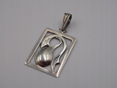 Stary srebrny ażurowy damski wisiorek/zawieszka srebro VINTAGE biżuteria