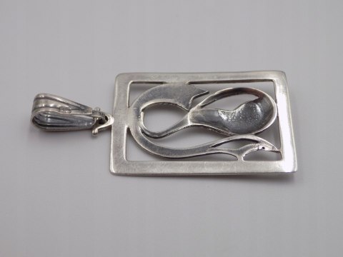 Stary srebrny ażurowy damski wisiorek/zawieszka srebro VINTAGE biżuteria