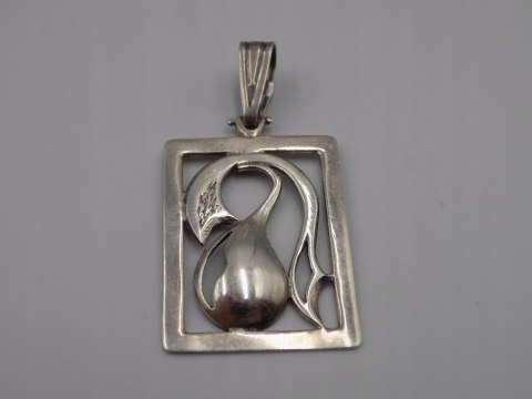 Stary srebrny ażurowy damski wisiorek/zawieszka srebro VINTAGE biżuteria