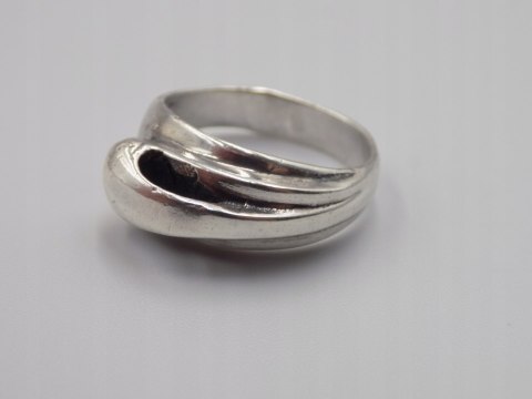 Stary srebrny damski autorski pierścionek/obrączka r.14 srebro 925 VINTAGE