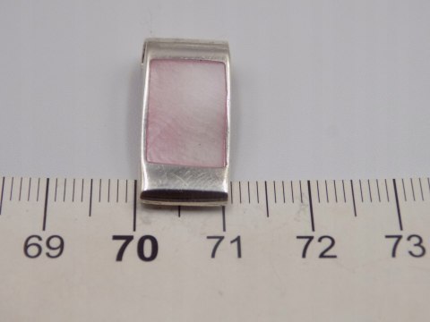 Stary srebrny damski wisiorek/zawieszka MASA PERŁOWA biżuteria VINTAGE