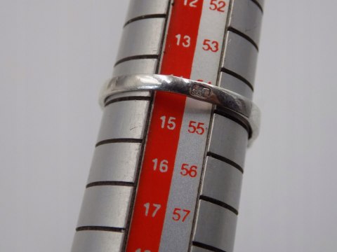 Stary srebrny pierścionek PIASEK PUSTYNI cyrkonie roz.14 biżuteria VINTAGE