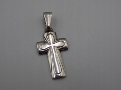 Stary srebrny wisiorek/zawieszka KRZYŻYK ITALY srebro 925 VINTAGE biżuteria