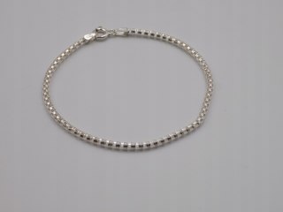 Piękna, delikatna,srebrna, damska bransoletka - KRATKA srebro 925 biżuteria