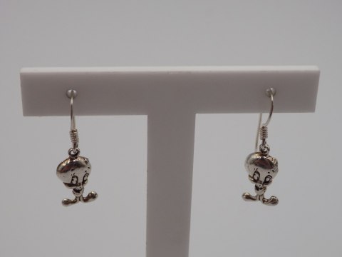 Piękne, damskie, dziecięce, srebrne kolczyki TWETTY srebro 925 biżuteria