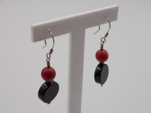 Piękne, stare, damskie, srebrne kolczyki OKYKS srebro 925 biżuteria VINTAGE