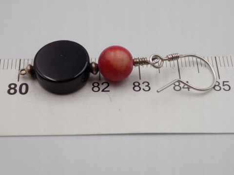 Piękne, stare, damskie, srebrne kolczyki OKYKS srebro 925 biżuteria VINTAGE