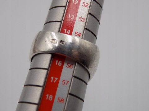 Srebrny, damski pierścionek, obrączka CYRKONIE roz. 15 srebro 925 biżuteria