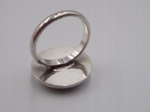 Stary damski autorski srebrny pierścionek roz. 11 srebro VINTAGE biżuteria