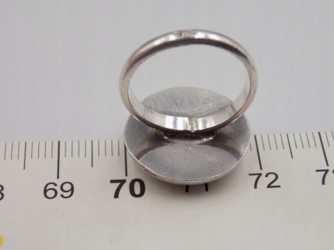 Stary damski autorski srebrny pierścionek roz. 11 srebro VINTAGE biżuteria