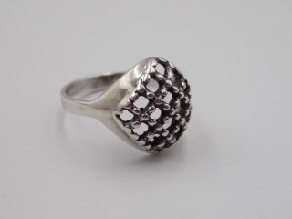 Stary, piękny, ażurowy srebrny pierścionek roz. 15 srebro VINTAGE biżuteria