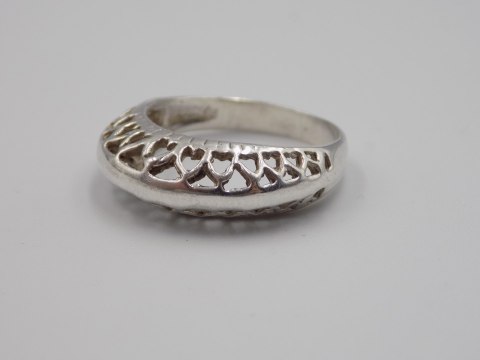 Stary, piękny, ażurowy srebrny pierścionek roz. 17 srebro VINTAGE biżuteria