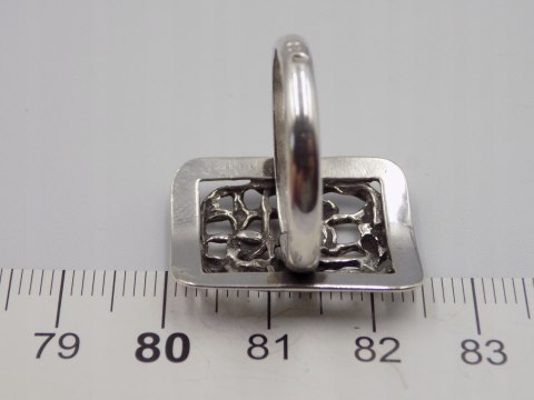 Stary, piękny, ażurowy srebrny pierścionek roz. 22 srebro VINTAGE biżuteria