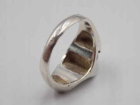 Stary piękny srebrny pierścionek CYRKONIA roz. 12 srebro VINTAGE biżuteria