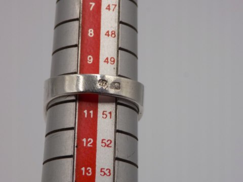 Stary, srebrny, damski pierścionek Yin Yang - roz. 10 srebro 925 VINTAGE