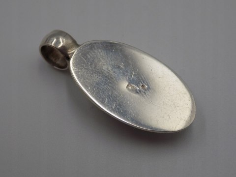 Stary, srebrny, wisiorek / zawieszka CYRKONIA srebro 925 VINTAGE biżuteria