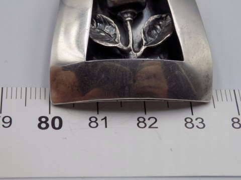 Stary, srebrny, wisiorek / zawieszka RÓŻA srebro 925 VINTAGE biżuteria