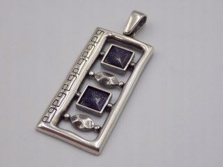 Stary, srebrny, wisiorek/zawieszka NOC KAIRU - srebro 925 VINTAGE biżuteria