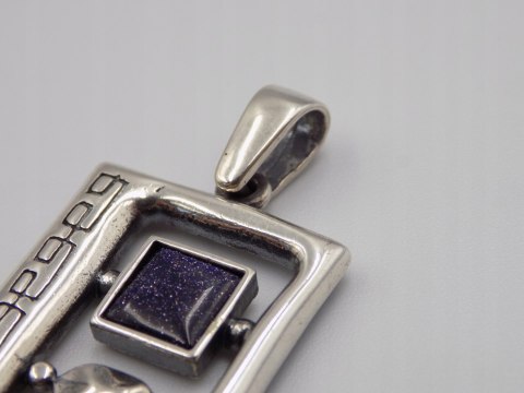 Stary, srebrny, wisiorek/zawieszka NOC KAIRU - srebro 925 VINTAGE biżuteria