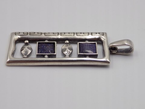 Stary, srebrny, wisiorek/zawieszka NOC KAIRU - srebro 925 VINTAGE biżuteria