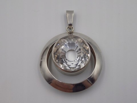 Bajeczny, duży, damski, srebrny wisiorek / zawieszka CYRKONIA - srebro 925