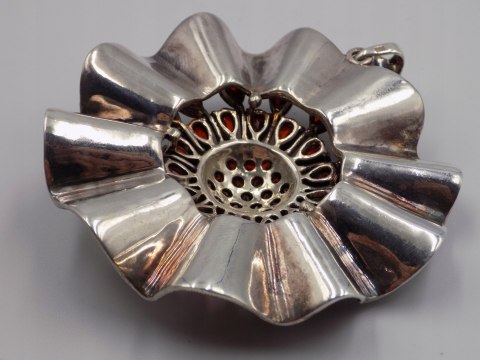 Bajeczny, duży, damski, srebrny wisiorek / zawieszka CYRKONIE - srebro 925