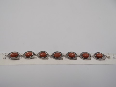 Piękna, damska, srebrna bransoletka PIASEK PUSTYNI srebro 925 oksyda