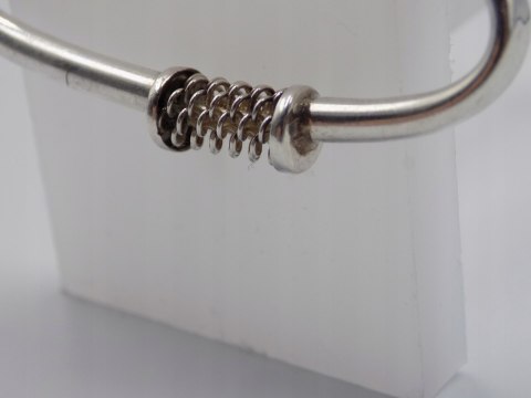 Piękna, stara, damska, duża, srebrna broszka - srebro 925 - VINTAGE