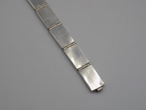 Piękna, stara, damska, srebrna bransoletka WZORKI, PROSTOKĄTY - srebro 925