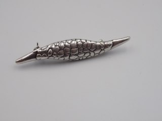 Piękna, stara, damska, srebrna broszka - srebro 925 - VINTAGE