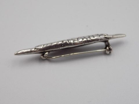 Piękna, stara, damska, srebrna broszka - srebro 925 - VINTAGE