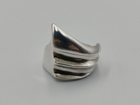 Piękny autorski stary damski srebrny pierścionek r.17 VINTAGE biżuteria