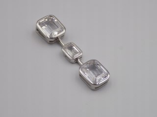 Piękny, damski, srebrny wisiorek / zawieszka CYRKONIE-srebro 925 biżuteria