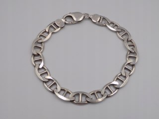 Srebrna , męska bransoletka - wzór GUCCI - srebro 925 - 22,2 cm, 19,47 g.