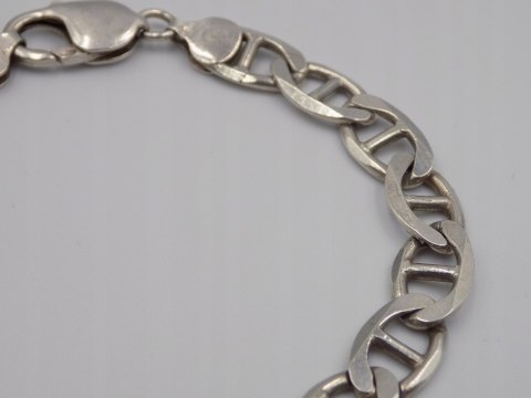 Srebrna , męska bransoletka - wzór GUCCI - srebro 925 - 22,2 cm, 19,47 g.