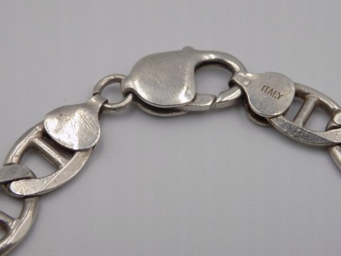 Srebrna , męska bransoletka - wzór GUCCI - srebro 925 - 22,2 cm, 19,47 g.