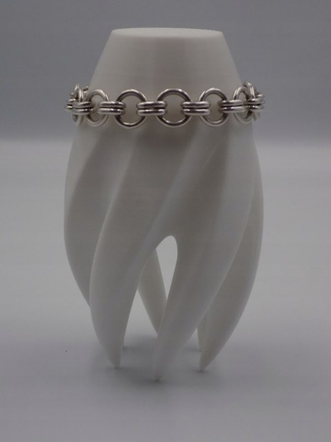 Stara, piękna, damska, srebrna bransoletka KÓŁECZKA - srebro 925 Vintage