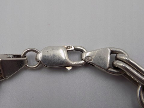 Stara, piękna, damska, srebrna bransoletka KÓŁECZKA - srebro 925 Vintage