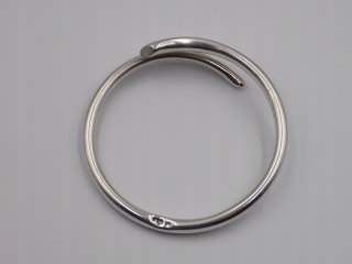 Stara, piękna, damska srebrna bransoletka KOŁO BANGLA srebro 925 biżuteria